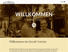 Tablet Screenshot of eiscafe-venezia-wiesloch.de